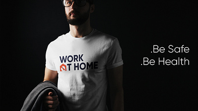 Work At Home - Logo Concept adobe illustrator branding design simple logo work from home