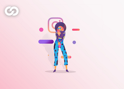 Insta Queen 2020 app art artist best color creative design illustration illustrator instagram instagram post instagram stories landing page trend ui vector