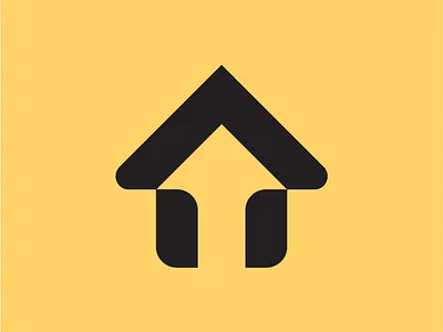 House and Up arrow logo home house logo realestate
