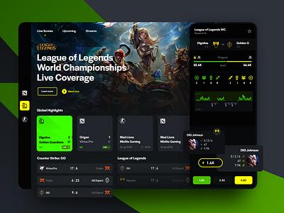 Esports Live Scores bet csgo design dota esport esports game games ipad league of legends live results schedule scores sport stream