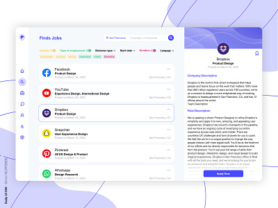 Daily UI 050 - JobListing daily 100 challenge dailyui dailyui050 dailyuichallenge design dribbbleinvitation dribbbleinvite invitation job job application joblisting ui uidesign uiux userinterface uxdesign webdesigner