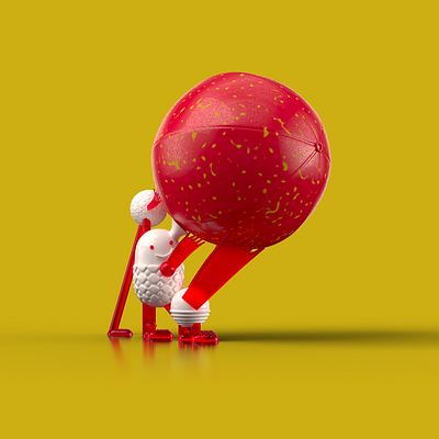 Letter P - for 36 days of type 36daysoftype 36daysoftype07 3d 3d illustration character design illustration letter modelling redshift rendering