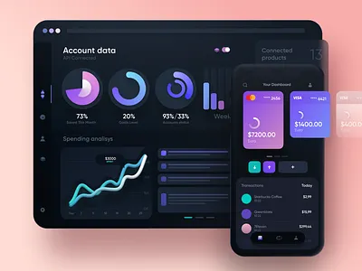 Banking UI Illustration 3d account bank banking bitcoin blockchain cash crypto exchange finance fintech illustration money samborek transfer ui
