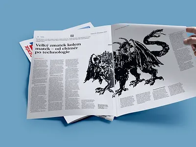 Newspaper print
