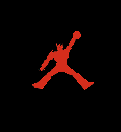 Air Prime basketball branding design flat graphic design icon jordan logo optimus prime transformers vector