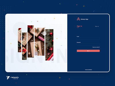 Web Sign in - Sign up design confetti create account dailyui design freebie minimal modern register sign in signup ui ux webdesign