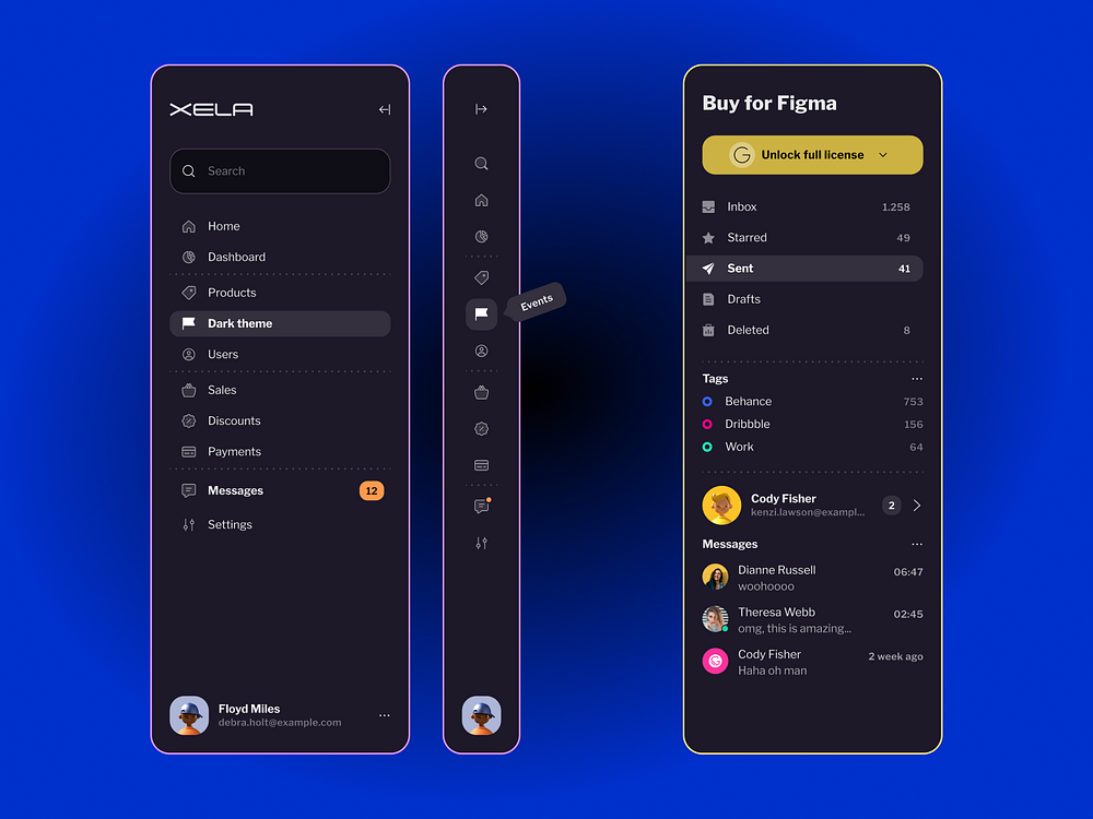 App Bar (Navbar) UI design — Mobile & tablet by Roman Kamushken for ...