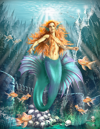 Guardians of Atlantis art book character design childrens book colorful concept art digital illustration digital painting illustration mermaid ocean painting phtoshop sea