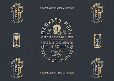 Bits n Bobs branding cartoon cross design hand letter hand lettering logo illustration logo retro logo skull typography vector vintage vintage logo