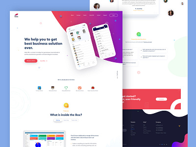 Veda App - School Management App Landing Page design ui ux web