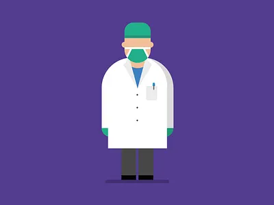 Doctor - our heroes this days character characterdesing corona coronavirus doctor flatvector hero heroes illustration illustrator medical medicine vector vector illustration