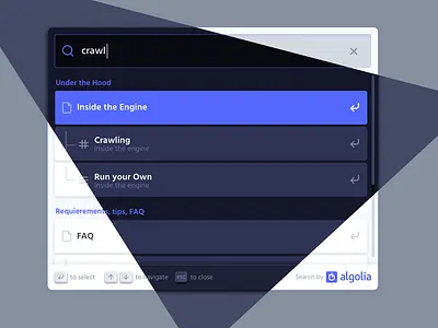 DocSearch WIP algolia api docsearch documentation docusaurus react saas search