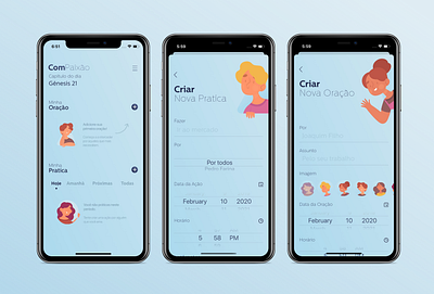 ComPaixão: Diário de Oração animation app apple apple design design icon illustration ios logo mobile ui ux