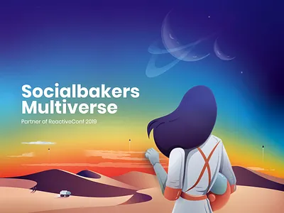 Socialbakers Multiverse Stand - on behance conference design illustration socialbakers stand
