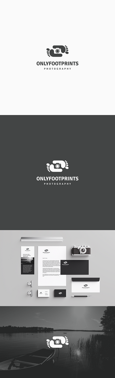 onlyfootprint photography logo design branding camera capture creative digital film flash focus footprint image lens photo photographer photographic photography picture shutter studio walk zoom