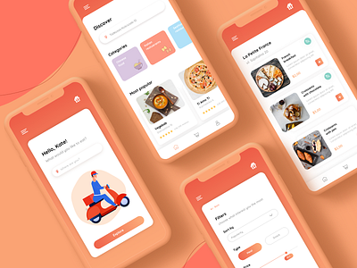 Mobile app - food delivery app app design clean clean ui dashboard app illustration minimal mobile mobile app mobile app development mobile application mobile apps mobile design mobile ui trend trend 2019 trending ui ui design uidesign