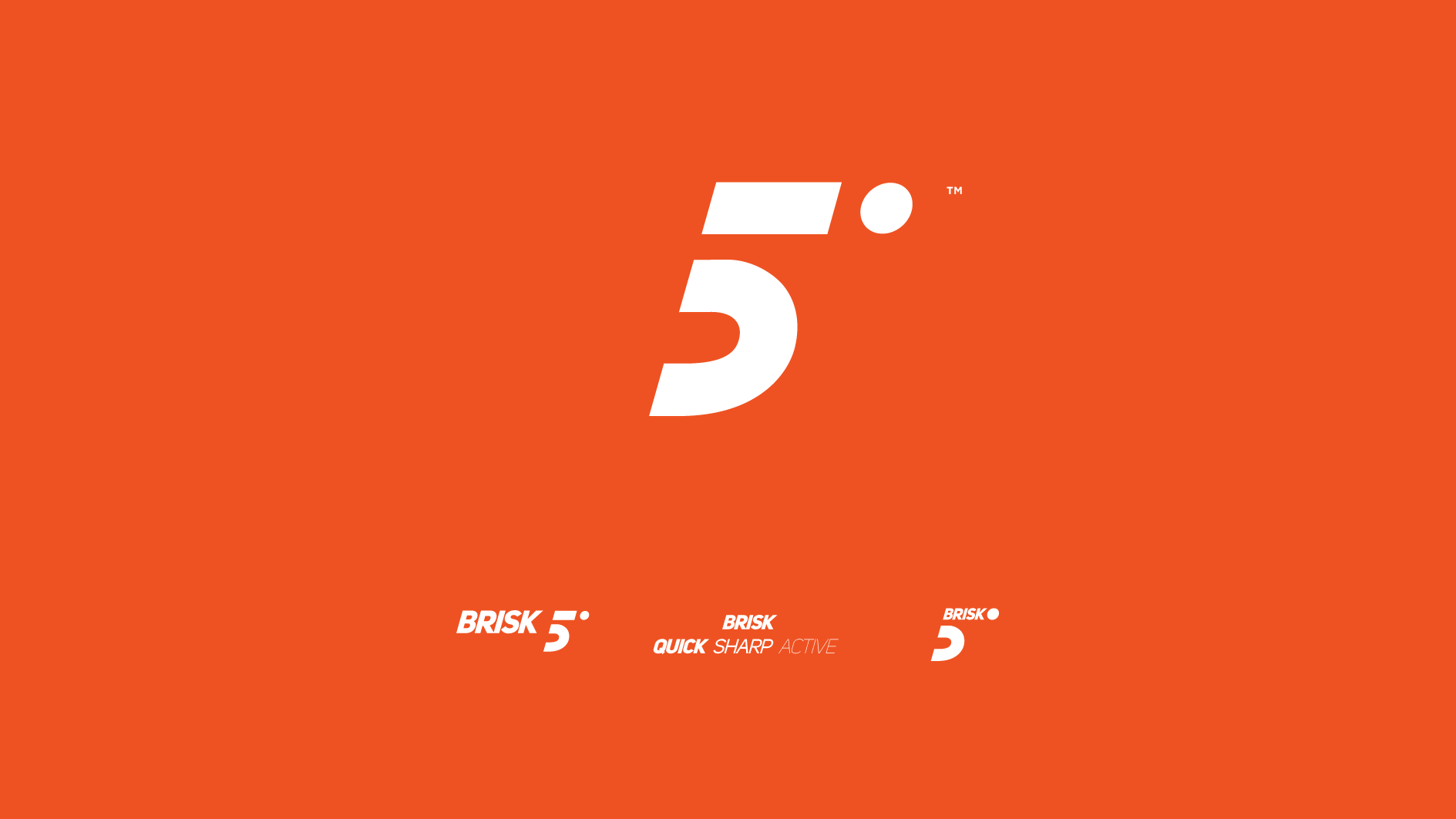 BRISK5 5 brisk clean fast font idenity in logo logomark logotype minimal negative space number typography