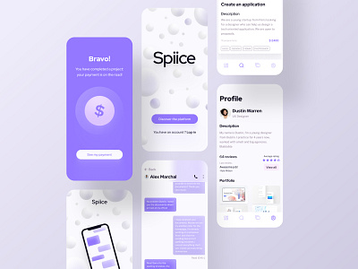 Freelance platform details #2 app app design application bordeaux clean figma free freelance french designer illustration interface design kit platform ui uxui