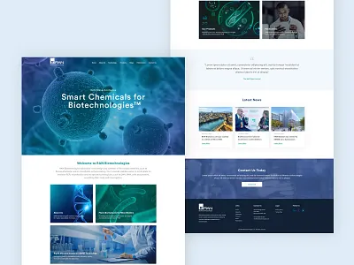 Biotechnologies Website biotechnology creative design layout theme ui ux web design web development website wordpress
