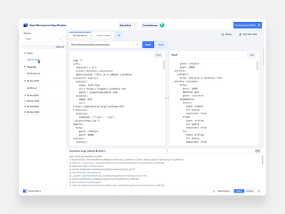 Oms ( Dev. tool ) dashboard app branding dashboard design dev tool developer developer tools minimal style technical ui ux web