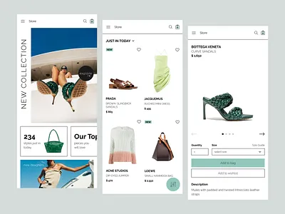 Fashion store app design app design dribbble fashion mobile shop store store app ui