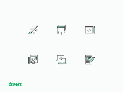 Fiverr Icons design icon icon design icon set iconography icons iconset minimal
