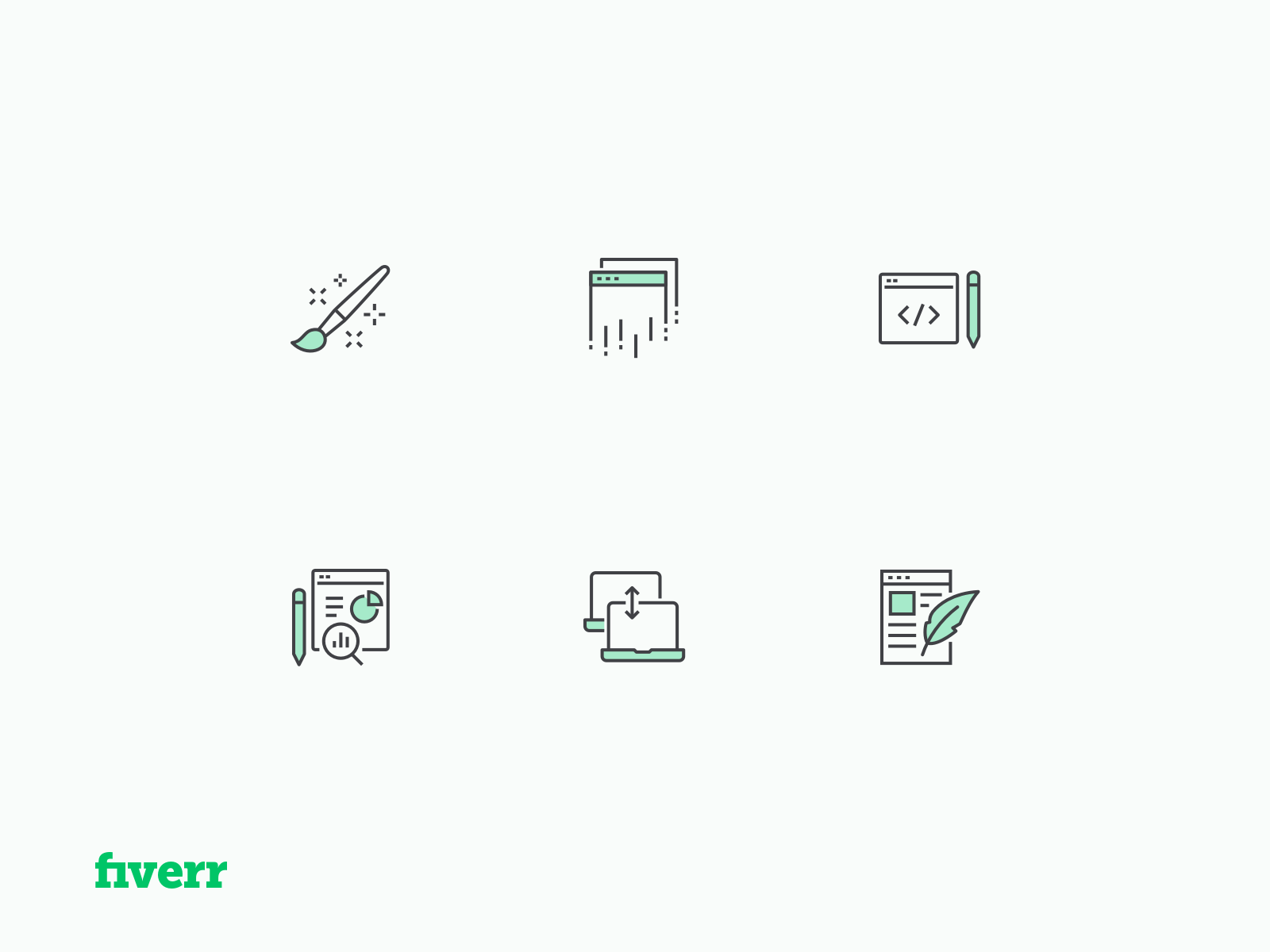 Example of Fiverr Icons