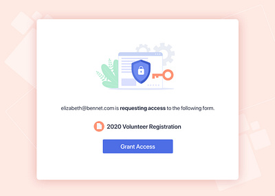 Request Access Email design email envelope graphic design illustration jotform login modal motion register shapes signup ui design uiux verify email