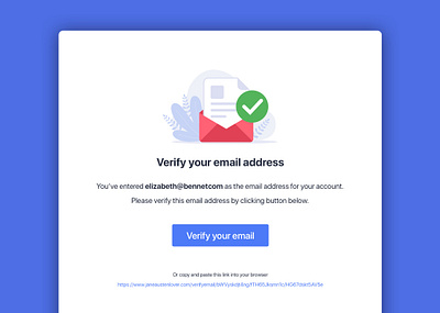 Verify Email Address email envelope form graphic design illustration login modal motion register shapes signup ui ui design uiux verify email