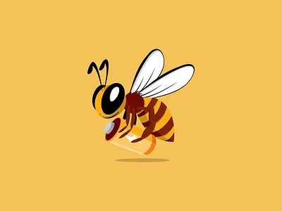 bee electric animation bee black design design app electric flat icon illustration illustration design illustrator logo logodesign minimal power vector website yellow