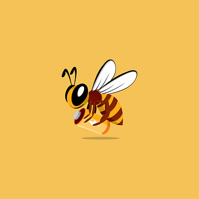 bee electric animation bee black design design app electric flat icon illustration illustration design illustrator logo logodesign minimal power vector website yellow