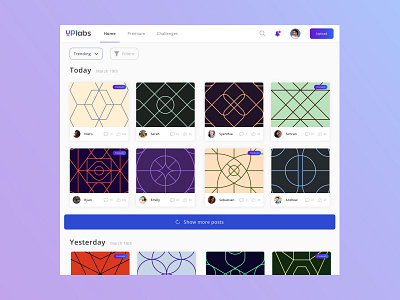 Uplabs Homepage Design design ui design uplabs uxdesign webdesign
