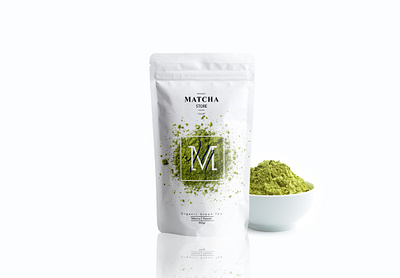 M for Matcha brand identity branding design matcha packaging packaging design packaging designer tea