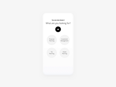 Onboarding Profile Creation: Type Selection animation design finance finance app fintech interaction interface mobile muzli onboarding onboarding ui principleapp product design ui ux