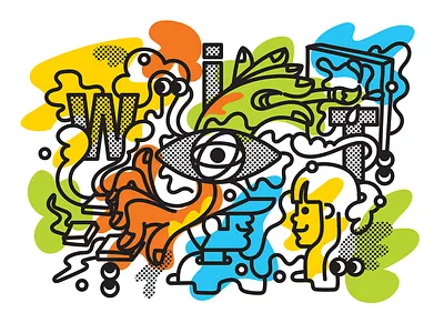 MURAL WIT illustration mural murals street art streetart wall painting