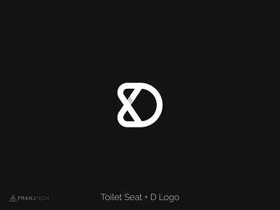 Toilet Seat D Logo branding clean concept art graphicdesign logo logodesign logotype minimal monogram monogram logo typeface
