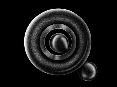 Q — (17-36) 36 days of type apple black black and white design grain graphic design hand lettering illustration inspiration ipad pro lettering letters metal procreate q shine texture typography typography inspired