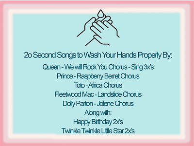 20 Second Songs to wash your hands properly by 20 second songs proper hygene sing to keep healthy wash your hands