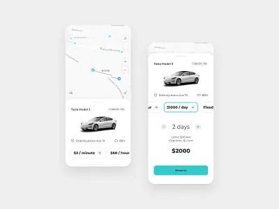 Carsharing App app car carsharing design mobile sharing ui ux