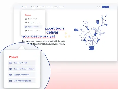 Daily UI Day #016: Overlay / Pop-Up Menu dailyui hover layout menu web design