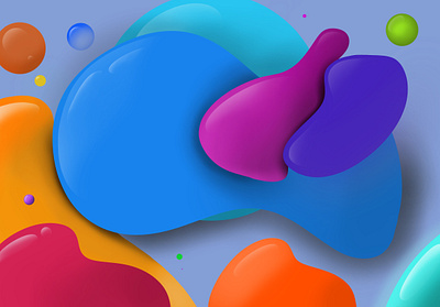 Colourful Bubble on Procreate bubbles liquid liquidmotion motion procreate random