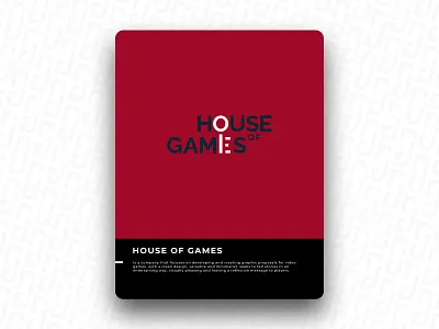 HOUSE OF GAMES brand design icon logo