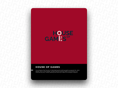 HOUSE OF GAMES brand design icon logo