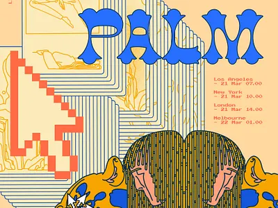 Nai Palm live from Patreon (click for vertical) drawing funk gig poster hiatus kaiyote illustration illustration digital music neo soul poster poster art