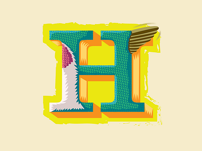 36 Days of Type — H for Hummingbird (ruby-throated) animal alphabet birds branding cartoon design feathers icons illustration letter h lettering logo type typography vector
