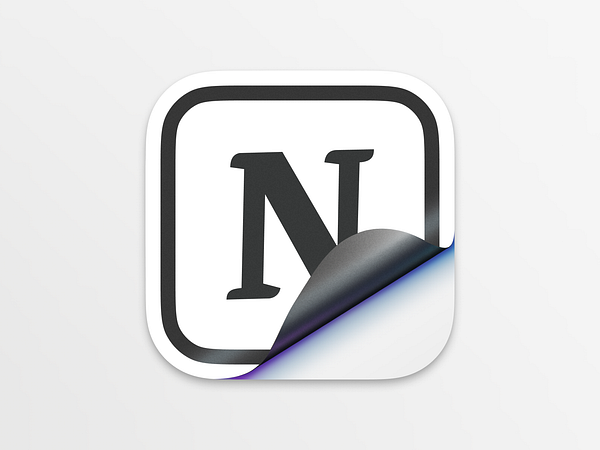 Notion icon by Adam Whitcroft on Dribbble