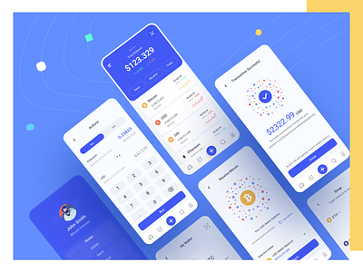 Crypto Currency Wallet App 2022 app appstore arslan bitcoin complete crypto currency design exploration german live new team trend ui unlikeothers