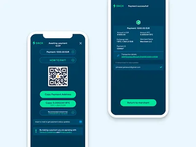 👋Crypto payment page bitcoin branding crypto crypto wallet cryptocurrency dach iphone payment sketch ui ux