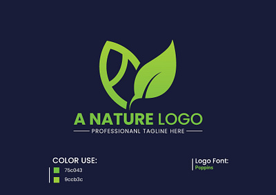 A Nature Logo Design brandidentity company logo consultant creative fresh logo leaf life medical modern natural nature nature logo organic