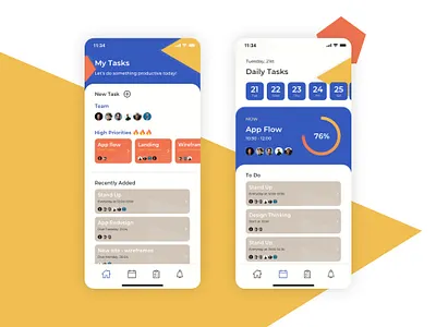 Task Manager App app design management app manager shetch task ui ux